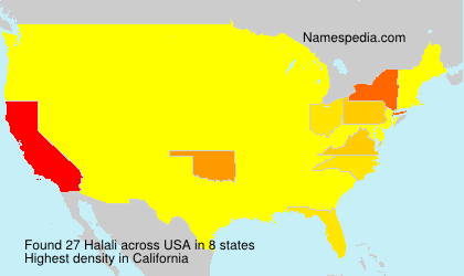 Surname Halali in USA Surname Halali in USA