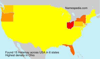 Surname Halamay in USA Surname Halamay in USA