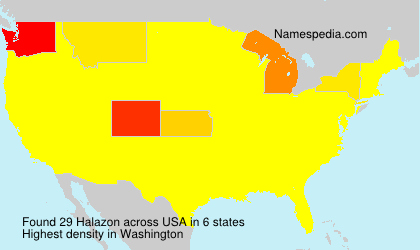 Surname Halazon in USA Surname Halazon in USA