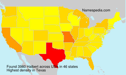 Surname Halbert in USA Surname Halbert in USA