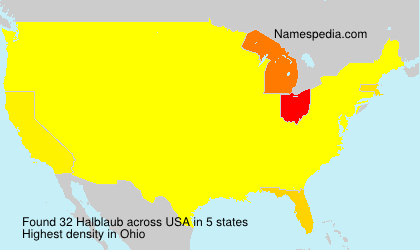Surname Halblaub in USA Surname Halblaub in USA