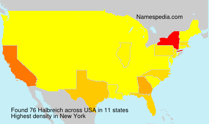 Surname Halbreich in USA Surname Halbreich in USA