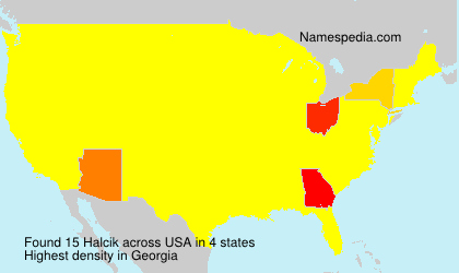Surname Halcik in USA Surname Halcik in USA