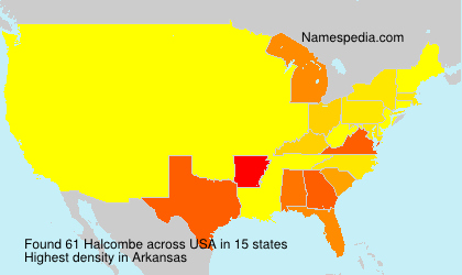 Surname Halcombe in USA Surname Halcombe in USA