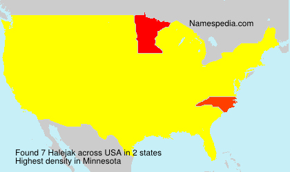 Surname Halejak in USA Surname Halejak in USA