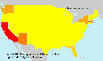 Surname Haletky in USA Surname Haletky in USA
