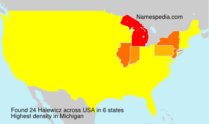 Surname Halewicz in USA Surname Halewicz in USA