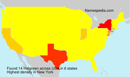 Surname Halgreen in USA Surname Halgreen in USA