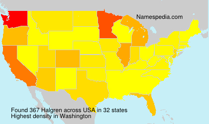 Surname Halgren in USA Surname Halgren in USA