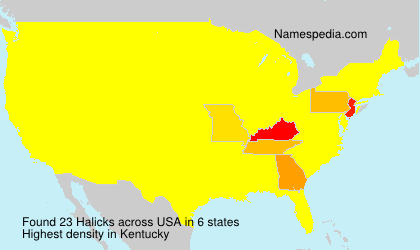 Surname Halicks in USA Surname Halicks in USA