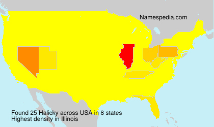 Surname Halicky in USA Surname Halicky in USA