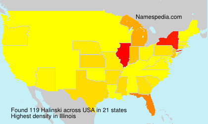 Surname Halinski in USA Surname Halinski in USA