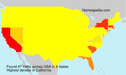 Surname Halio in USA Surname Halio in USA