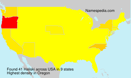 Surname Haliski in USA Surname Haliski in USA