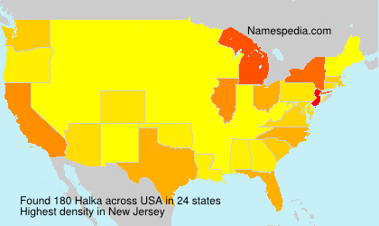 Surname Halka in USA Surname Halka in USA