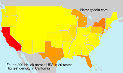 Surname Hallak in USA