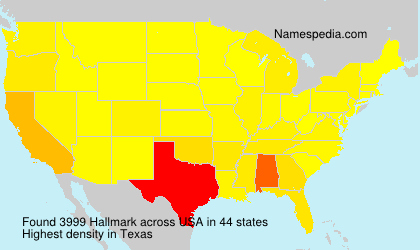 Surname Hallmark in USA Surname Hallmark in USA