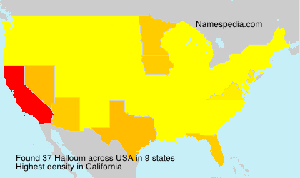 Surname Halloum in USA Surname Halloum in USA