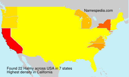 Surname Halmy in USA Surname Halmy in USA