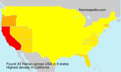 Surname Halnan in USA Surname Halnan in USA