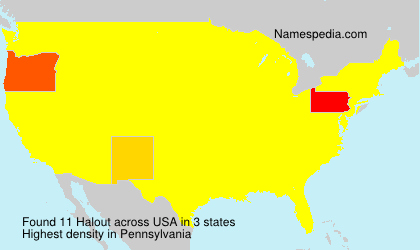 Surname Halout in USA Surname Halout in USA