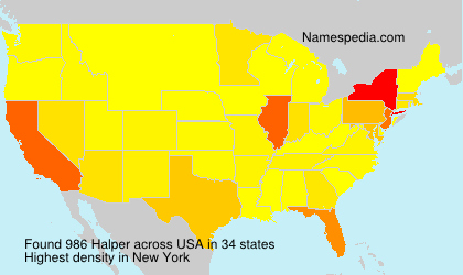 Surname Halper in USA Surname Halper in USA