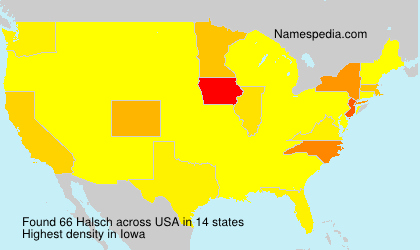 Surname Halsch in USA Surname Halsch in USA