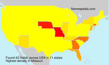 Surname Halski in USA Surname Halski in USA
