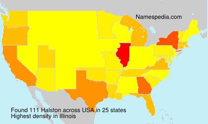 Surname Halston in USA Surname Halston in USA