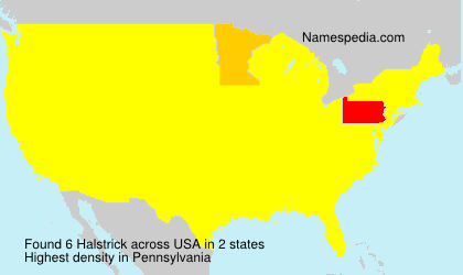 Surname Halstrick in USA Surname Halstrick in USA