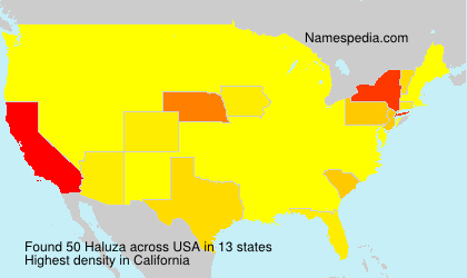 Surname Haluza in USA Surname Haluza in USA