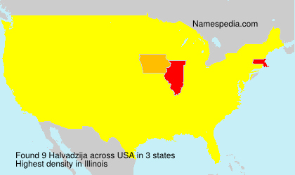 Surname Halvadzija in USA Surname Halvadzija in USA