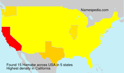 Surname Hamabe in USA Surname Hamabe in USA