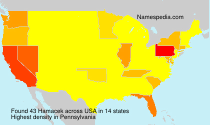 Surname Hamacek in USA Surname Hamacek in USA