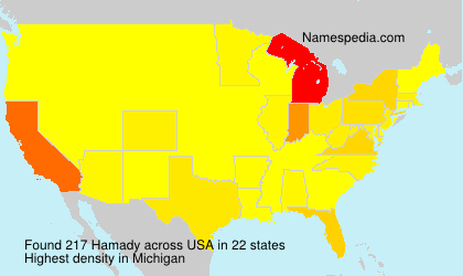 Surname Hamady in USA Surname Hamady in USA