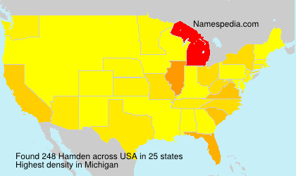 Surname Hamden in USA Surname Hamden in USA