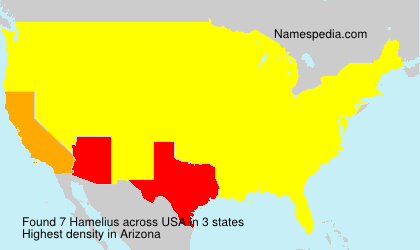 Surname Hamelius in USA Surname Hamelius in USA
