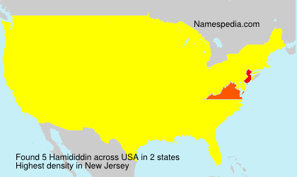Surname Hamididdin in USA Surname Hamididdin in USA