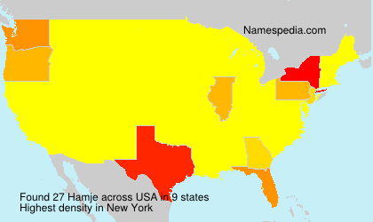 Surname Hamje in USA Surname Hamje in USA