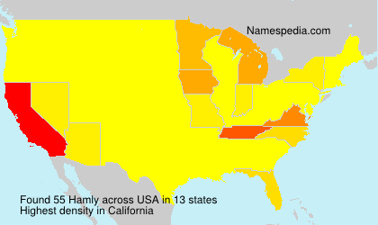 Surname Hamly in USA Surname Hamly in USA