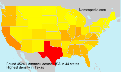 Surname Hammack in USA