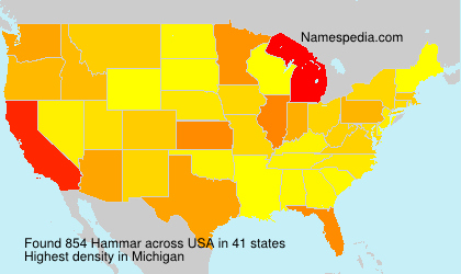 Surname Hammar in USA Surname Hammar in USA