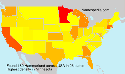 Surname Hammarlund in USA Surname Hammarlund in USA