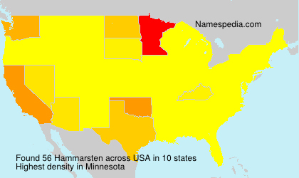 Surname Hammarsten in USA Surname Hammarsten in USA