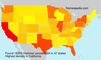 Surname Hammer in USA Surname Hammer in USA