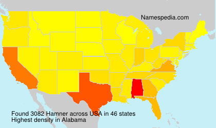 Surname Hamner in USA Surname Hamner in USA