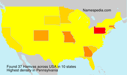 Surname Hamvas in USA Surname Hamvas in USA