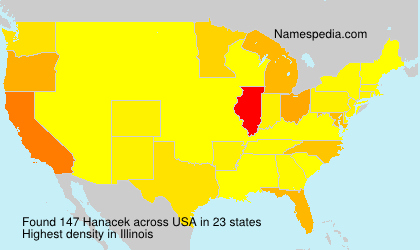 Surname Hanacek in USA Surname Hanacek in USA