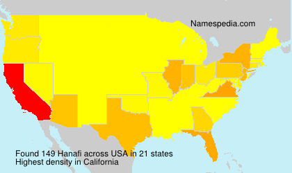 Surname Hanafi in USA Surname Hanafi in USA