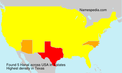 Surname Hanal in USA Surname Hanal in USA